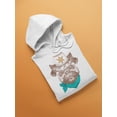 thumbnail image 3 of Colored Western Pug. Hoodie Women -Image by Shutterstock, Female Medium, 3 of 4