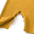 thumbnail image 4 of Soft Knit Sleeveless Overalls for Baby 0-3 Years, Solid Color Spring Autumn Romper Toddler Boys Girls Crawler Clothes with Adjustable Straps Yellow, 4 of 8