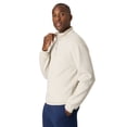 thumbnail image 3 of Hanes EcoSmart Men’s Fleece Quarter-Zip Pullover Sand M, 3 of 5