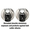thumbnail image 2 of Master Lock M40XKAD Magnum Heavy Duty Stainless Steel Discus Padlock 2-Pack, 2 of 3