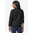 thumbnail image 2 of Jessica London Women's Plus Size Cable Crewneck Sweater, 2 of 3