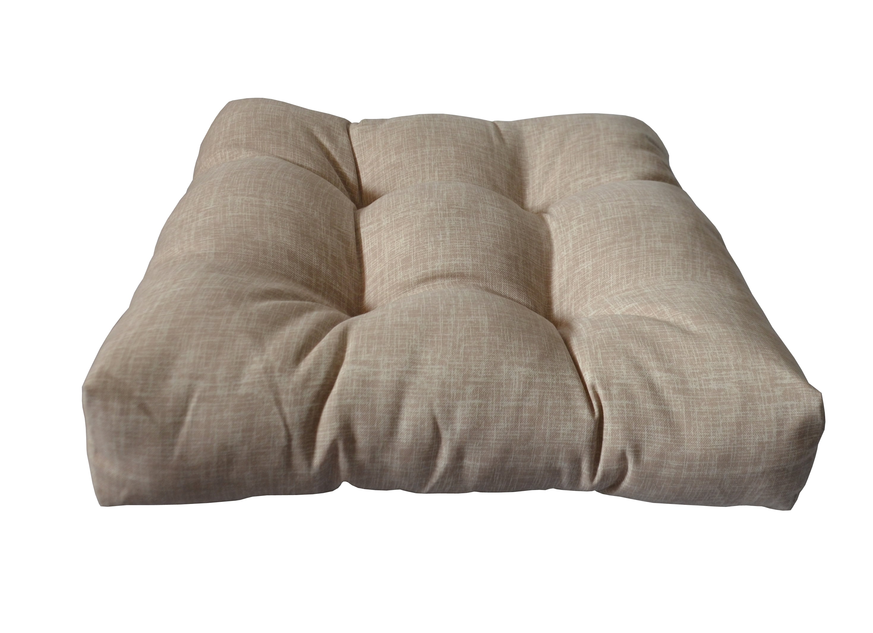 19” x 19” Beige Outdoor Seating Cushions, Durable Weather Resistant (2 Count)