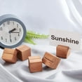 thumbnail image 5 of 20 Pcs Wood Place Card Holders Pine Wood Table Number Stands Saddle Brown Square Table Sign Stands, 5 of 7