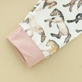 thumbnail image 6 of Cathalem Preemie Newborn Infant Baby Girls Clothes Romper Bodysuit Pants Set Fall Winter Outfits (Red,6-12 Months), 6 of 7