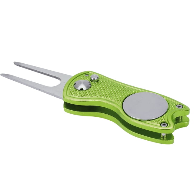 Divot Repair Tool, Small Size Convenient To Use Light Weight Foldable Pitchfork High Reliability High Hardness Aluminum Alloy For Lime