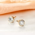 thumbnail image 3 of Ross-Simons 1.00 ct. t.w. Bezel-Set Diamond Stud Earrings in 14kt Yellow Gold, Women's, Adult, 3 of 7