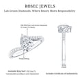 thumbnail image 6 of Rosec Jewels Lab Diamond Teardrop Engagement Ring 1 Ct - Pear Shape Diamond Ring - EF-VS Grade, 925 Sterling Silver, US 4.00, 6 of 7