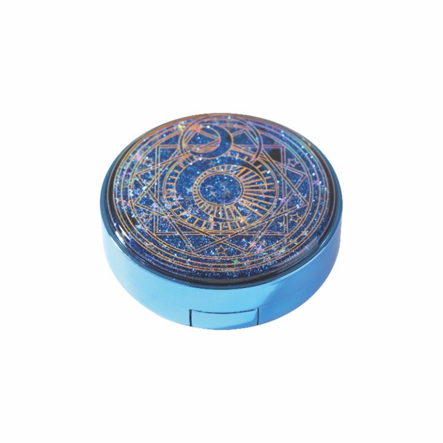 Contact Lens Case, Bling Stars Colored Portable Cute Eye Contact Lense Remover Tool with Mirror for Teen Girls Women Travel Carry