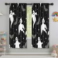 thumbnail image 5 of Blackout Kids Curtains,Black Halloween Ghosts Bats and Stars Childrens Insulated Curtains Set Of 2,Bedroom Essentials,Toddler Room Decor 42"x63", 5 of 5