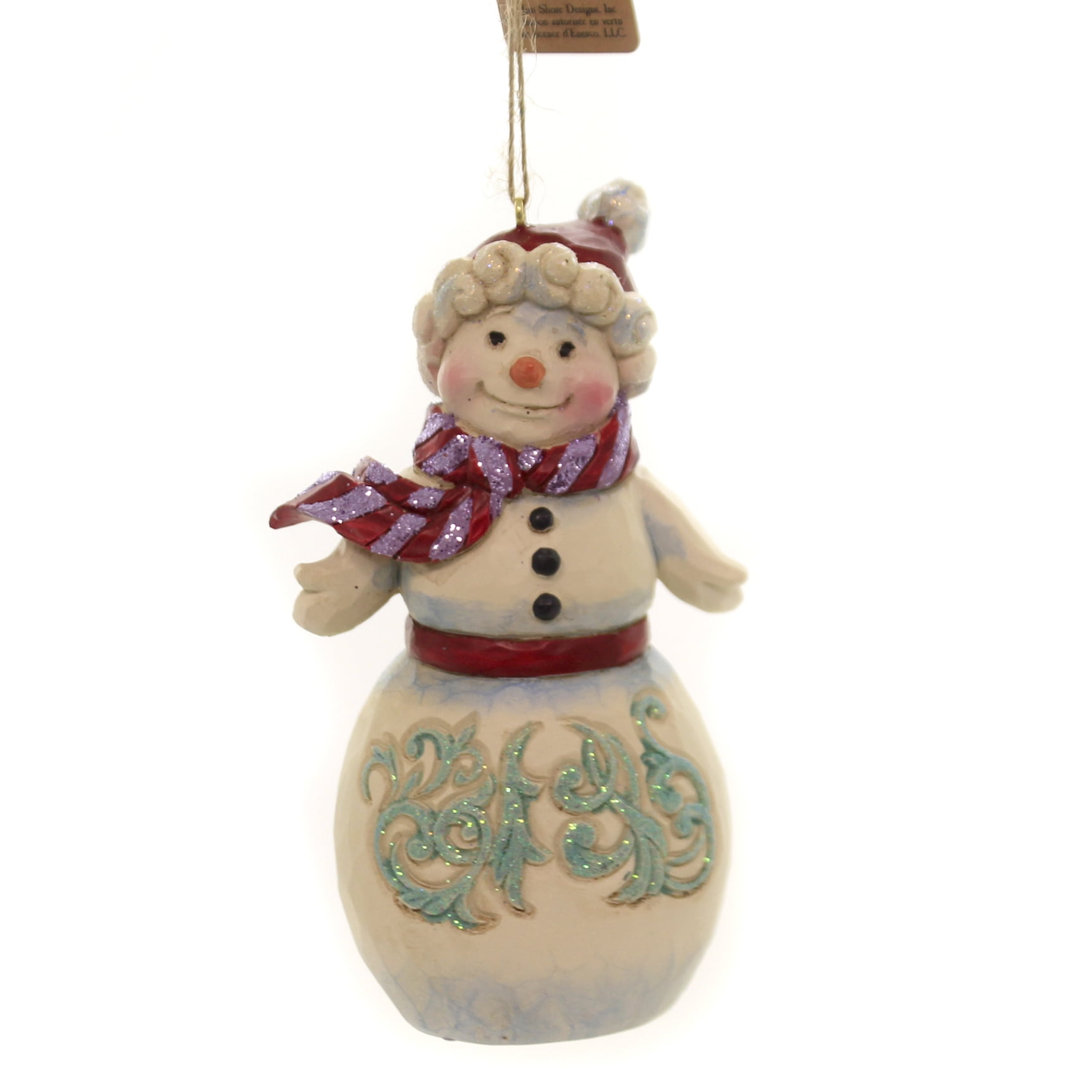 Jim Shore WINTER WONDERLAND SNOWMAN. Polyresin Ornament 6004194