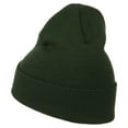 thumbnail image 3 of California Embroidered Long Cuff Beanie - Olive OSFM, 3 of 5
