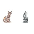 thumbnail image 1 of Estatua de Guan Yin, figura de gato, escultura de escritorio, obra de arte en cerámica con textura de piedra, fina elaboración, ideal para regalar o d, 1 of 8