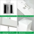 thumbnail image 4 of Gymax 4 PCS 6' UPVC Real Estate Sign Post Open House Yard Home for Sale White W/Stake, 4 of 9