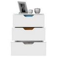 thumbnail image 5 of FM Furniture Lyon 3-Drawer Modern Wood Mobile Filing Cabinet in White, 5 of 8