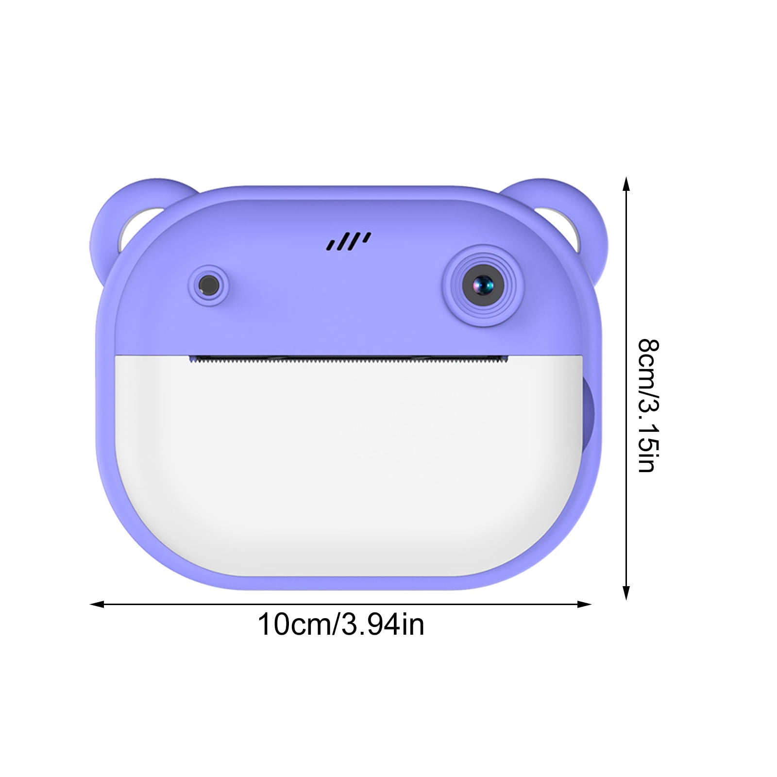 COM1950s Instant Print Camera,Digital Camera with Printer,2.4" Screen Portable Thermal Photo Printer with Dual Lens,Video Recording,Auto Focus,Gift for Beginners,Includes 2 Rolls Printing Paper