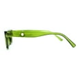 thumbnail image 4 of Retro 1990s Rectangle Cat Eye Vintage Sunglasses All Green, 4 of 4