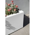 thumbnail image 6 of Veradek Block Series Trough 36" Plastic Planter - White, 6 of 14