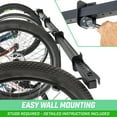 thumbnail image 5 of GoSports Wall Mounted Bike Rack for Garage - Vertical Storage for 4 to 6 Bicycles, 5 of 6