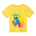 thumbnail image 5 of Camiseta de manga corta de verano para niños, ropa para niñas y niños, camiseta de algodón con estampado de dibujos animados de Elmo de Barrio Sésamo para niños, camiseta divertida para bebés, 5 of 5