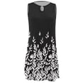thumbnail image 2 of Jophufed Summer Spring Dresses for Women 2022 Cute Cold Shoulder Boho Tshirt Dresses A Line Shift Floral Printed Tunic Dress,Sleeveless Beach Short Mini Sundress, 2 of 5