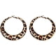 thumbnail image 1 of Stylish Leopard Circular Studs Earrings Sophisticated Circular Pendant Earrings with Leopard Print for Trendsetters, 1 of 5
