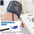 thumbnail image 2 of Arm Blood Pressure Cuff with 16 Connectors and Storage Bag, Universal Compatible Design, Premium Durable Material for Home Clinical Daily Use(12.6-20.5in), 2 of 6