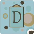 thumbnail image 1 of Carolines Treasures CJ1013-DFC Monogram - Blue Dots Foam Coasters Initial Letter D- Set - 4, 1 of 1