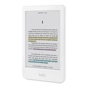 Kobo Clara Colour eReader White with Cobalt Blue Basic SleepCover Case Bundle