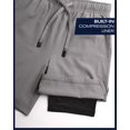 thumbnail image 4 of Pack de 2 shorts deportivos 2 en 1 para niño Reebok de secado rápido, 4 of 7