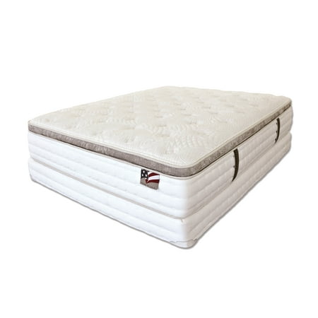 Pillow Top Cal King - Furniture of America Galloway 13” Euro Pillow Top Cal King Mattress with Gel Memory Foam (Non-Flip)