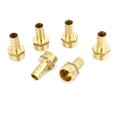 thumbnail image 1 of Conector acoplador de 6 piezas de latón, barbilla de manguera de 12 mm x rosca macho de 1/2 PT para agua, combustible y aire, 1 of 1