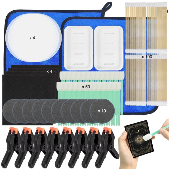 Kit de limpieza para el cuidado de tarjetas,Kit de limpieza y mantenimiento para tarjetas coleccionables,resistente,Kit de restauración para limpieza y pulido de tarjetas (Regalos),Kit de