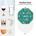 thumbnail image 6 of Lsque Cartoon Dogs Pattern 4" Drink Coasters Set of 4, PVC Leather Absorbent Coasters, Table Coaster Set Decorative Coffee Cup Coasters Housewarming Gift -Octagon, 6 of 6