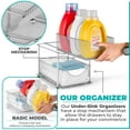 thumbnail image 7 of Sorbus 2 Sets of 2 Tier Metal Under Sink Organizer for Bathroom, Kitchen, Strong Steel Mesh Sliding Drawers for Under Sink, Under Cabinet, Closet, Kitchen, Pantry, Bathroom Organizers and Storage, 7 of 7