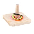 thumbnail image 4 of PBPBOX 1 Set of Parrot Ring Toss Game Yellow Accessories for Bird Cage Playtime, 4 of 5
