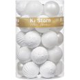 thumbnail image 2 of KI Store Bolas de Navidad Blancas 34 Piezas Adornos de decoración de árbol de Navidad de 2,36 Pulgadas para árbol de Navidad Corona navideña Adornos de decoración Ganchos Incluidos, 2 of 4
