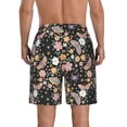 thumbnail image 3 of Yiaed Floral Insects Print Men's Swim Trunks with Lining Quick Dry Sports Shorts Beach Shorts Boardshorts-X-Large, 3 of 5