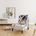 thumbnail image 2 of Designart "Symmetrical Stripes Multicolor Fusion II" Multi-Color Cubism Upholstered Accent Chair - Modern Arm Chair For Bedroom, 2 of 7