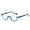 Blue, variant on Tortoiseshell Frame Black Temple Half Rimless Reading Glasses 2.0, Fashion Round Presbyopia Glasses for Men and Women, HD Half Moon Spring Hinge Readers +2.00