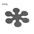 thumbnail image 3 of Uxcell 6 Packs Non Slip Stickers 3.15" Bath Shower Floor Snowflake Style Decals Gray, 3 of 7