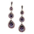 thumbnail image 1 of Joyas De Aleación De Agua Pendientes De De Imitación Pendientes De Botón De Joyería Púrpura Salvador Perno prisionero del oído del Rhinestone, 1 of 8
