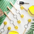 thumbnail image 5 of Llavero de Softbol de 12 piezas, Mini llavero de Softbol de bate de madera, llaveros de Softbol para niñas, equipo de Softbol, ​​recuerdos de fiesta deportiva, 5 of 5