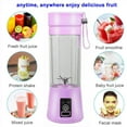 thumbnail image 2 of ALING Electric USB Juicer Blender 380ML Portable Juicer Cup Travel Blender Bottles Personal Size Juicer Cup USB Rechargeable Individual Blender Juicer Cup for Travel Camping & Outdoor, 2 of 7