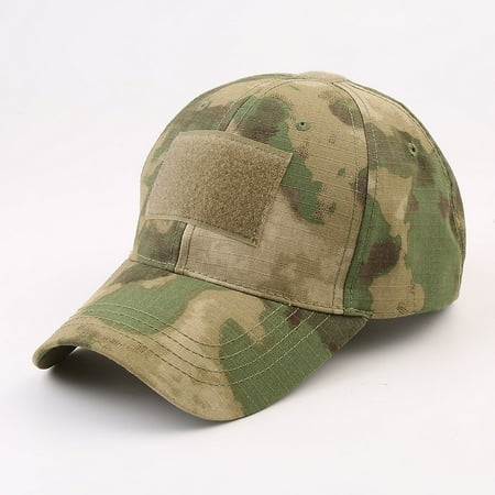 Military fans outdoor python pattern baseball cap men s tactical camouflage hat sports hook and loop cap Ruins Green