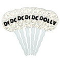 thumbnail image 1 of Dolly Cupcake Picks Toppers - Set of 6 - Mutlicolored Speckles, 1 of 1