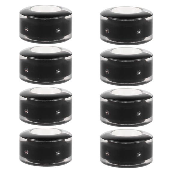LOLIPPYY 8Pcs Black LED Roller Skate Wheels with Bearings for Smooth Indoor Outdoor Quad Skating
