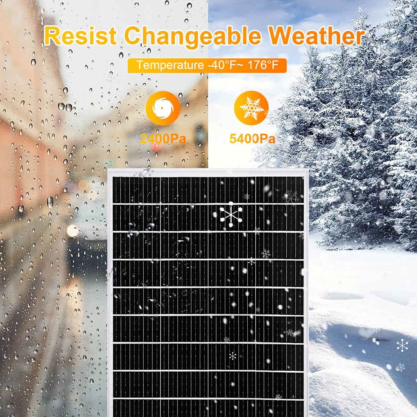 400W 12V Solar Panel Mono High Efficiency PV Module for RV Home Caravan Camping