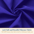 thumbnail image 2 of ComfiTime Tablecloth – 90 x 156 Durable Polyester Fabric Table Cover Cloth for 11-12 ft Rectangle Table, Spill/Stain-Resistant, Reusable/Washable, Indoor/Outdoor Dining/Party/Wedding/Banquet, Blue, 2 of 14