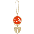 thumbnail image 1 of Porte-clés Minéraux de Pelle de Ressources de Travail Angel Pendentif d'Aile, 1 of 4