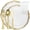 Aristocrat Gold, variant on Elegant Disposable Plastic Dinnerware Wedding Party Package Set - Choose Style (20 pc each - 120 pcs,Confetti White & Silver)